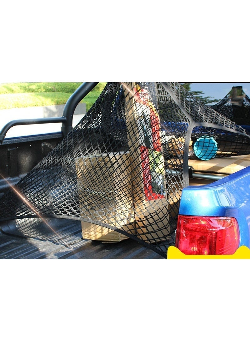 Halamodo Cargo Net for SUV Car Trunk, Elastic Mesh Net Organizer with Hooks, Adjustable Auto Trunk Rear Cargo Netting Storage Mesh Pouch, Universal Car Accessories - Image 3